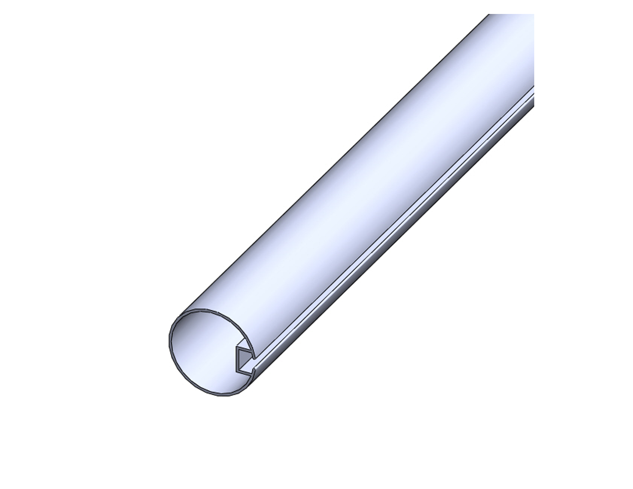  侧遮阳单槽卷管