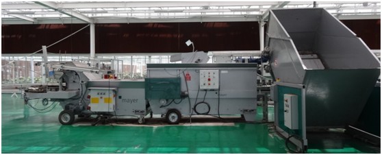 MAYER花盆填土机、基质搅拌机、大包破机流水线