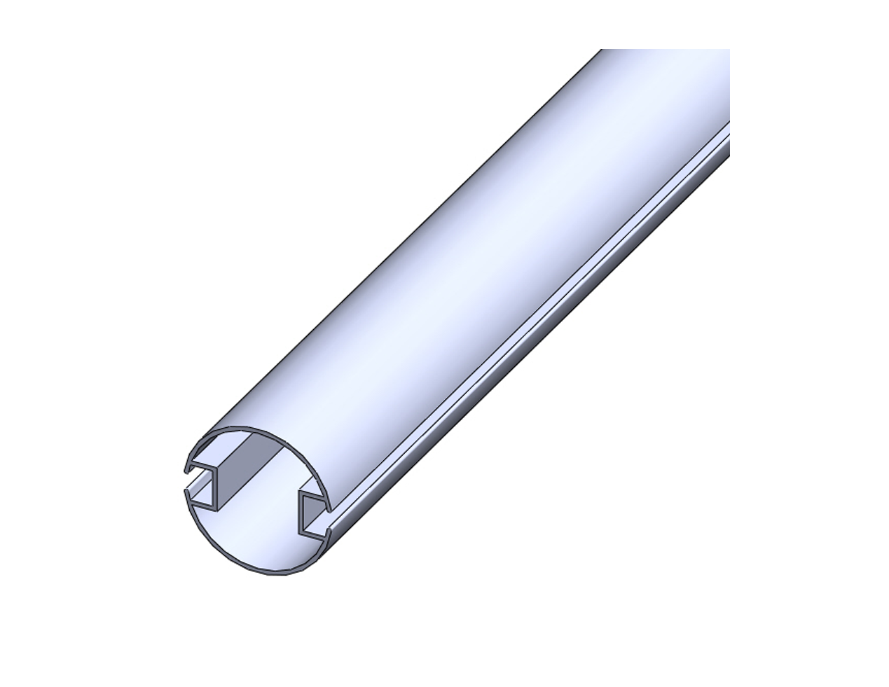 侧遮阳双槽卷管
